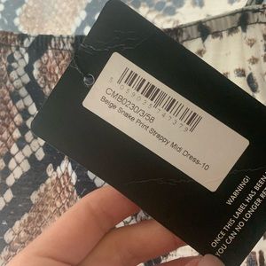 Snakeskin midi dress never worn